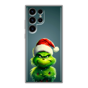 Силиконовый чехол на Samsung Galaxy S24 Ultra с принтом Новый год Силиконовый чехол на Samsung Galaxy S24 Ultra с принтом Новый год