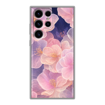 Силиконовый чехол на Samsung Galaxy S24 Ultra с принтом женский