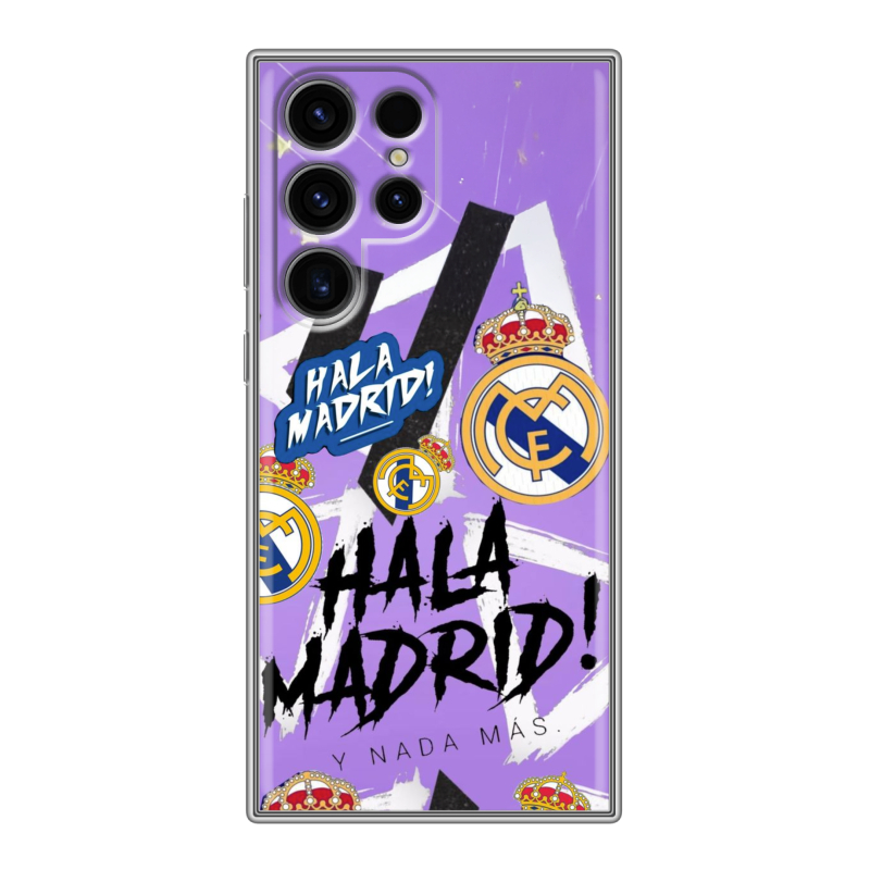 Силиконовый чехол на Samsung Galaxy S24 Ultra с принтом Real Madrid Реал Мадрид Силиконовый чехол на Samsung Galaxy S24 Ultra с принтом Real Madrid Реал Мадрид