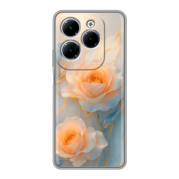 Силиконовый чехол на Infinix Hot 40 с принтом Женский