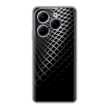 Силиконовый чехол на Infinix Hot 40 с принтом Текстура металла Силиконовый чехол на Infinix Hot 40 с принтом Текстура металла