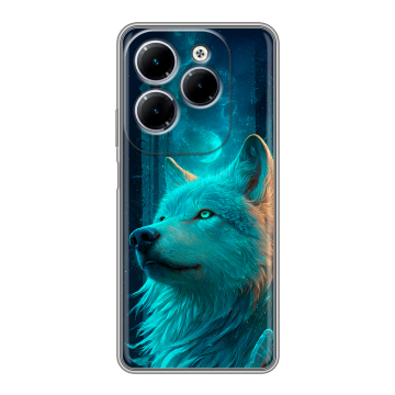 Силиконовый чехол на Infinix Hot 40 с принтом бабочки саккура Силиконовый чехол на Infinix Hot 40 с принтом бабочки саккура
