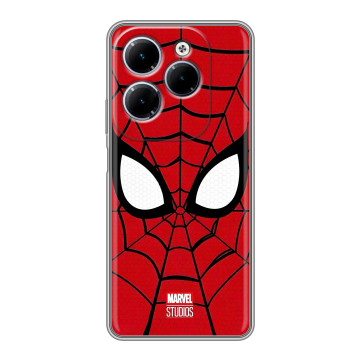 Силиконовый чехол на Infinix Hot 40 с принтом человек паук spiderman