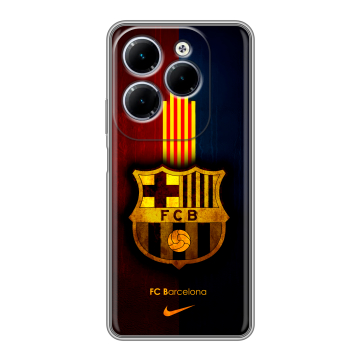 Силиконовый чехол на Infinix Hot 40 с принтом Барселона Barcelona Силиконовый чехол на Infinix Hot 40 с принтом Барселона Barcelona