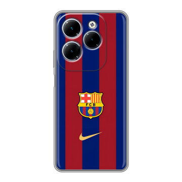 Силиконовый чехол на Infinix Hot 40 с принтом Барселона Barcelona Силиконовый чехол на Infinix Hot 40 с принтом Барселона Barcelona