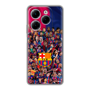 Силиконовый чехол на Infinix Hot 40 с принтом Барселона Barcelona Силиконовый чехол на Infinix Hot 40 с принтом Барселона Barcelona