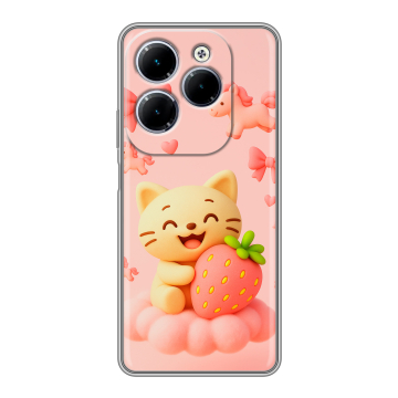 Силиконовый чехол на Infinix Hot 40 с принтом для девочек Силиконовый чехол на Infinix Hot 40 с принтом для девочек
