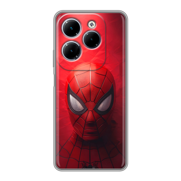 Силиконовый чехол на Infinix Hot 40 с принтом Spiderman Человек паук Силиконовый чехол на Infinix Hot 40 с принтом Spiderman Человек паук