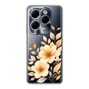 Силиконовый чехол на Infinix Hot 40 с принтом для девушки
