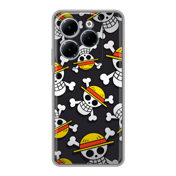 Силиконовый чехол на Infinix Hot 40 с принтом One Piece Ван Пис