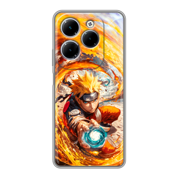 Силиконовый чехол на Infinix Hot 40 с принтом Аниме Наруто Naruto Силиконовый чехол на Infinix Hot 40 с принтом Аниме Наруто Naruto