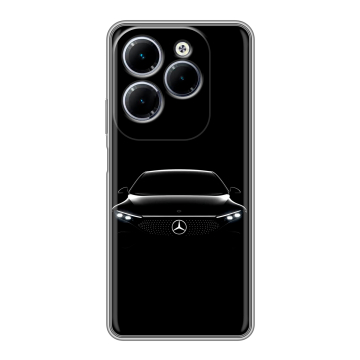 Силиконовый чехол на Infinix Hot 40 с принтом Mercedes Мерседес Силиконовый чехол на Infinix Hot 40 с принтом Mercedes Мерседес
