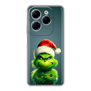 Силиконовый чехол на Infinix Hot 40 с принтом Новый год Силиконовый чехол на Infinix Hot 40 с принтом Новый год