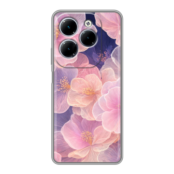 Силиконовый чехол на Infinix Hot 40 с принтом женский