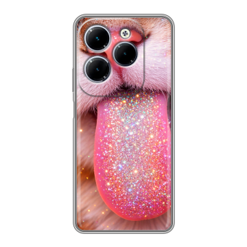 Силиконовый чехол на Infinix Hot 40 с принтом для девочек Силиконовый чехол на Infinix Hot 40 с принтом для девочек