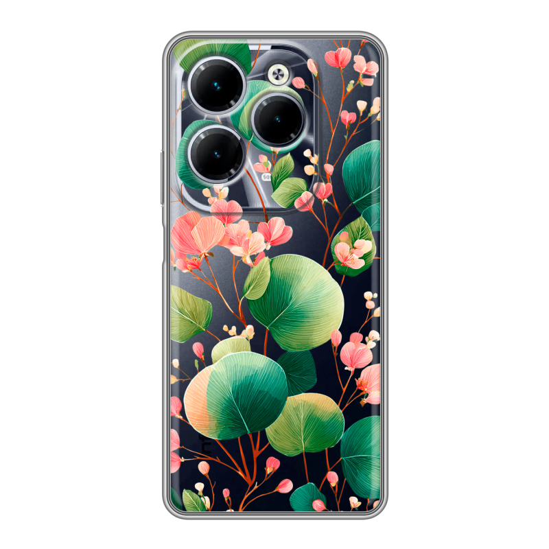 Силиконовый чехол на Infinix Hot 40 с принтом женский Силиконовый чехол на Infinix Hot 40 с принтом женский