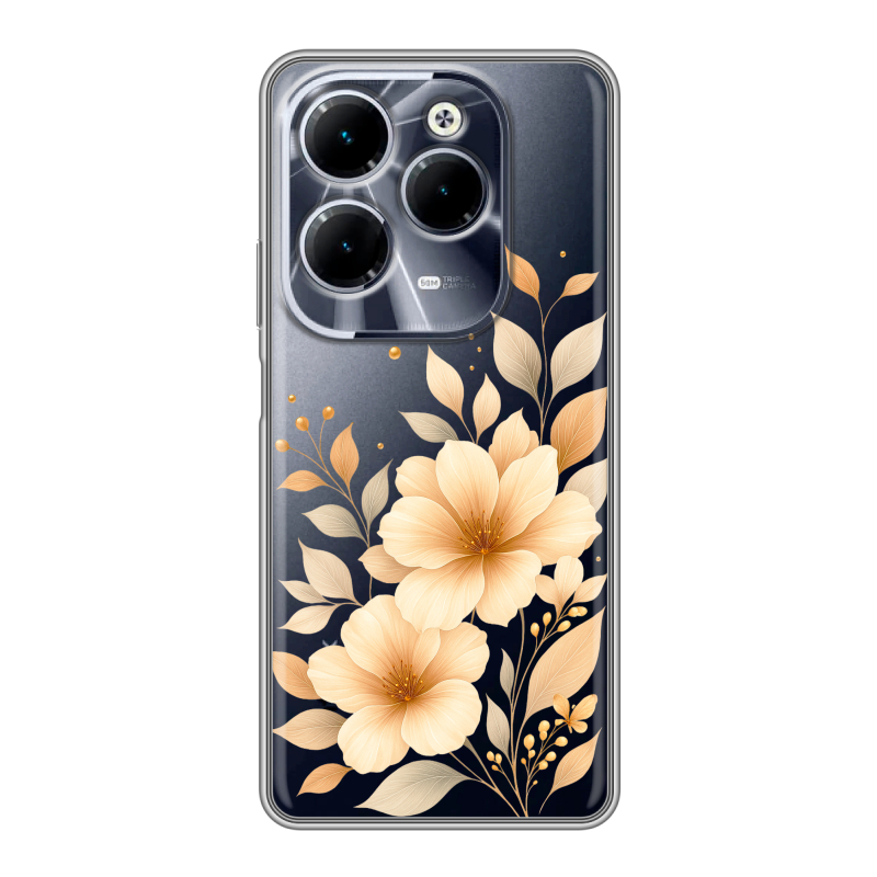 Силиконовый чехол на Infinix Hot 40 с принтом для девушки Силиконовый чехол на Infinix Hot 40 с принтом для девушки