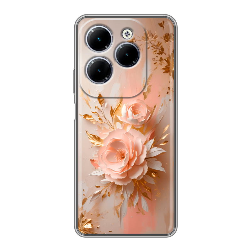 Силиконовый чехол на Infinix Hot 40 с принтом женский Силиконовый чехол на Infinix Hot 40 с принтом женский