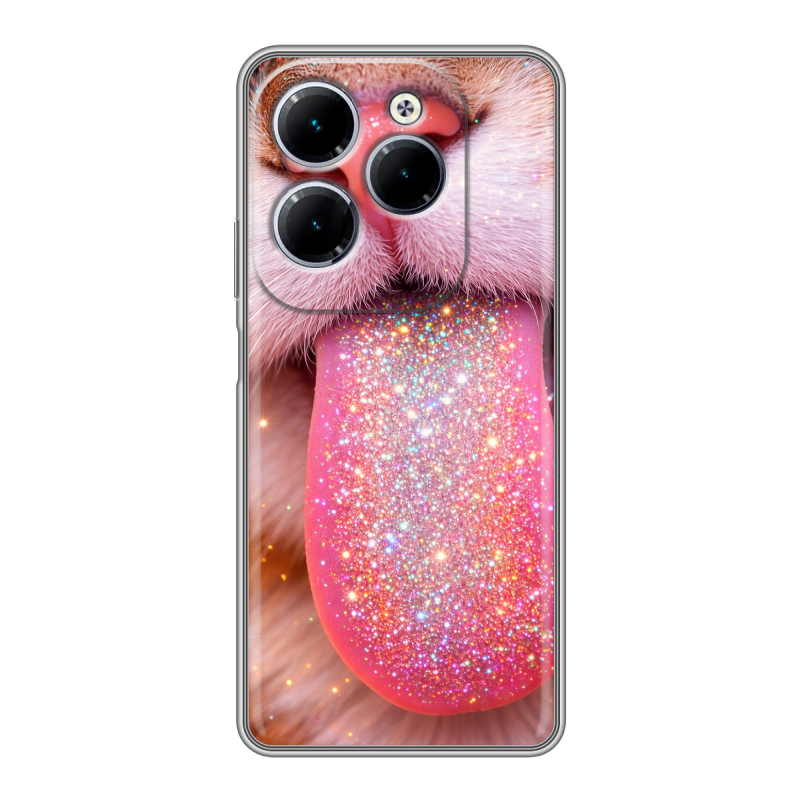 Силиконовый чехол на Infinix Hot 40 с принтом для девочек Силиконовый чехол на Infinix Hot 40 с принтом для девочек