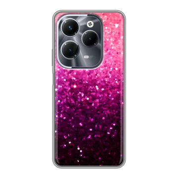 Силиконовый чехол на Infinix Hot 40 Pro с принтом Блестки
