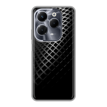 Силиконовый чехол на Infinix Hot 40 Pro с принтом Текстура металла Силиконовый чехол на Infinix Hot 40 Pro с принтом Текстура металла