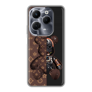 Силиконовый чехол на Infinix Hot 40 Pro с принтом Луи робот Силиконовый чехол на Infinix Hot 40 Pro с принтом Луи робот