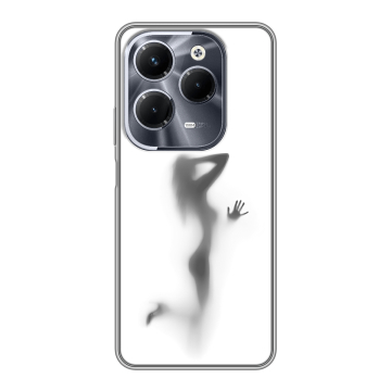 Силиконовый чехол на Infinix Hot 40 Pro с принтом Силуэт Силиконовый чехол на Infinix Hot 40 Pro с принтом Силуэт