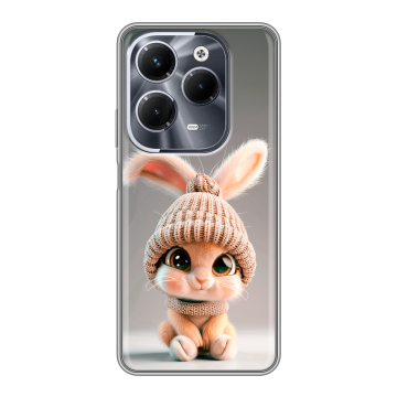 Силиконовый чехол на Infinix Hot 40 Pro с принтом Кролик