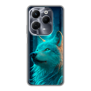 Силиконовый чехол на Infinix Hot 40 Pro с принтом бабочки саккура Силиконовый чехол на Infinix Hot 40 Pro с принтом бабочки саккура