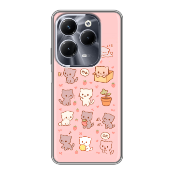 Силиконовый чехол на Infinix Hot 40 Pro с принтом Hello Kitty Хелоу Кити Силиконовый чехол на Infinix Hot 40 Pro с принтом Hello Kitty Хелоу Кити