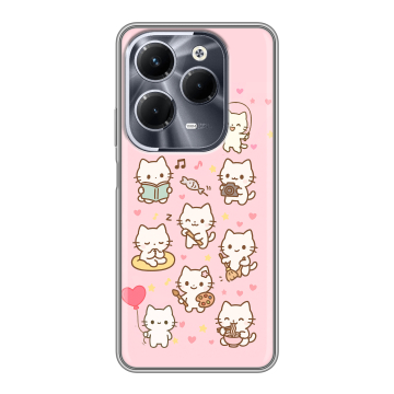 Силиконовый чехол на Infinix Hot 40 Pro с принтом Hello Kitty Хелоу Кити Силиконовый чехол на Infinix Hot 40 Pro с принтом Hello Kitty Хелоу Кити