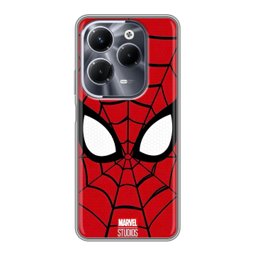 Силиконовый чехол на Infinix Hot 40 Pro с принтом человек паук spiderman