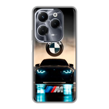 Силиконовый чехол на Infinix Hot 40 Pro с принтом БМВ BMW