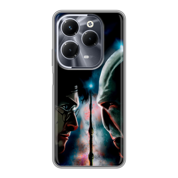 Силиконовый чехол на Infinix Hot 40 Pro с принтом Гарри Поттер Harry Potter
