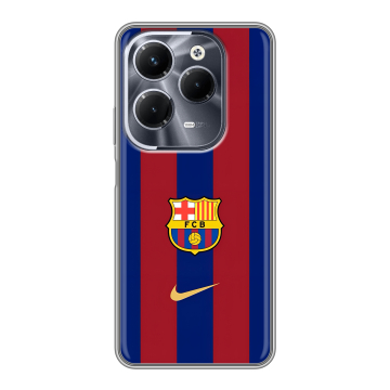Силиконовый чехол на Infinix Hot 40 Pro с принтом Барселона Barcelona Силиконовый чехол на Infinix Hot 40 Pro с принтом Барселона Barcelona