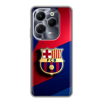 Силиконовый чехол на Infinix Hot 40 Pro с принтом Барселона Barcelona Силиконовый чехол на Infinix Hot 40 Pro с принтом Барселона Barcelona