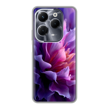 Силиконовый чехол на Infinix Hot 40 Pro с принтом женский цветы Силиконовый чехол на Infinix Hot 40 Pro с принтом женский цветы