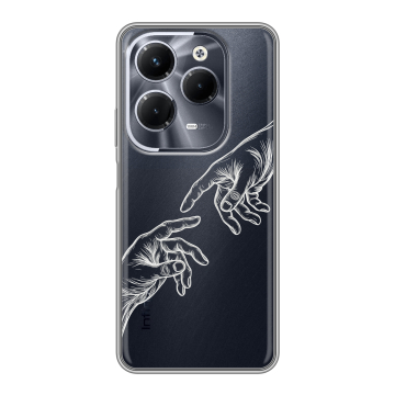 Силиконовый чехол на Infinix Hot 40 Pro с принтом Сотворение мира