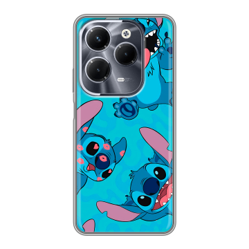 Силиконовый чехол на Infinix Hot 40 Pro с принтом Лило и Стич Силиконовый чехол на Infinix Hot 40 Pro с принтом Лило и Стич
