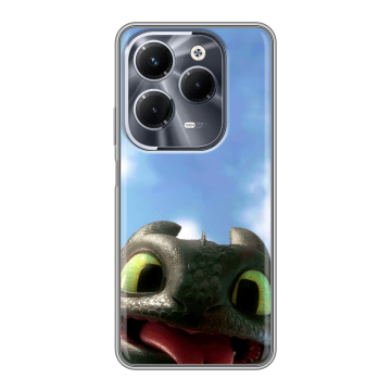 Силиконовый чехол на Infinix Hot 40 Pro с принтом Как приручить дракона Силиконовый чехол на Infinix Hot 40 Pro с принтом Как приручить дракона