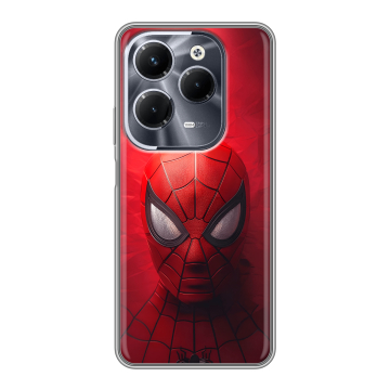 Силиконовый чехол на Infinix Hot 40 Pro с принтом Spiderman Человек паук Силиконовый чехол на Infinix Hot 40 Pro с принтом Spiderman Человек паук
