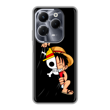 Силиконовый чехол на Infinix Hot 40 Pro с принтом One Piece Ван Пис
