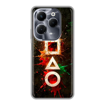 Силиконовый чехол на Infinix Hot 40 Pro с принтом Squid Game Игра кальмара Силиконовый чехол на Infinix Hot 40 Pro с принтом Squid Game Игра кальмара