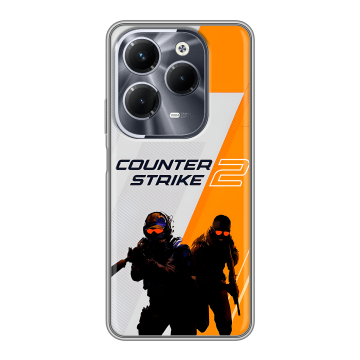 Силиконовый чехол на Infinix Hot 40 Pro с принтом Counter Strike Силиконовый чехол на Infinix Hot 40 Pro с принтом Counter Strike