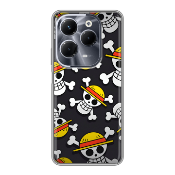 Силиконовый чехол на Infinix Hot 40 Pro с принтом One Piece Ван Пис