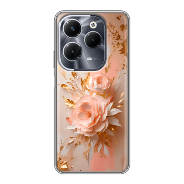 Силиконовый чехол на Infinix Hot 40 Pro с принтом женский