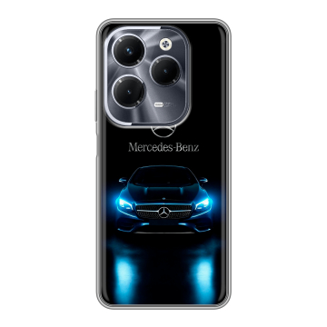 Силиконовый чехол на Infinix Hot 40 Pro с принтом Mercedes Мерседес Силиконовый чехол на Infinix Hot 40 Pro с принтом Mercedes Мерседес