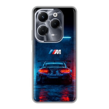 Силиконовый чехол на Infinix Hot 40 Pro с принтом BMW БМВ Силиконовый чехол на Infinix Hot 40 Pro с принтом BMW БМВ