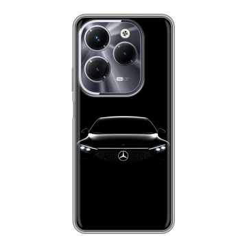 Силиконовый чехол на Infinix Hot 40 Pro с принтом Mercedes Мерседес Силиконовый чехол на Infinix Hot 40 Pro с принтом Mercedes Мерседес