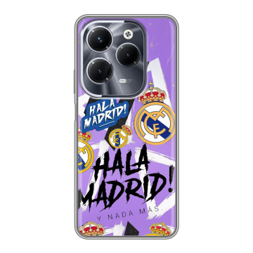 Силиконовый чехол на Infinix Hot 40 Pro с принтом Real Madrid Реал Мадрид Силиконовый чехол на Infinix Hot 40 Pro с принтом Real Madrid Реал Мадрид